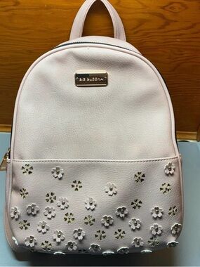 Big Buddha Blush Pink Floral Cutout Mini Backpack